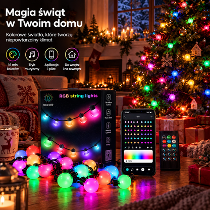 Inteligentne Lampki LED RGB – Sterowanie Aplikacją i Pilotem